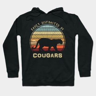 Easily Distracted By Cougars Hoodie